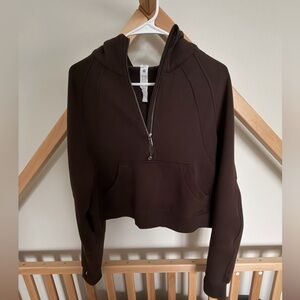 🏷️SOLD lululemon Scuba Oversized Half-Zip Hoodie Espresso XS/S